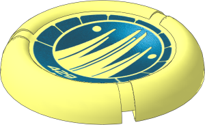 Constraction Disc  5 x  5 Projectile with Bionicle Kanoka 429 Ko-Metru Pattern