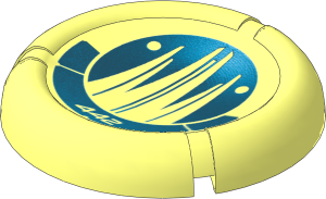 Constraction Disc  5 x  5 Projectile with Bionicle Kanoka 442 Ko-Metru Pattern