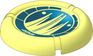 Constraction Disc  5 x  5 Projectile with Bionicle Kanoka 468 Ko-Metru Pattern