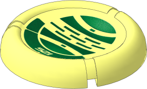 Constraction Disc  5 x  5 Projectile with Bionicle Kanoka 521 Le-Metru Pattern