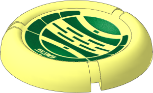 Constraction Disc  5 x  5 Projectile with Bionicle Kanoka 536 Le-Metru Pattern