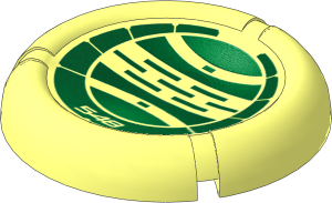Constraction Disc  5 x  5 Projectile with Bionicle Kanoka 548 Le-Metru Pattern