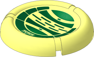 Constraction Disc  5 x  5 Projectile with Bionicle Kanoka 555 Le-Metru Pattern