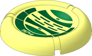 Constraction Disc  5 x  5 Projectile with Bionicle Kanoka 574 Le-Metru Pattern