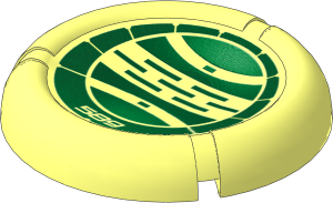 Constraction Disc  5 x  5 Projectile with Bionicle Kanoka 589 Le-Metru Pattern