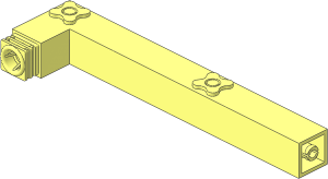 Scala Support  4 x 18 Bent 90 Degrees - with Connectors