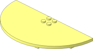 Scala Table Top  7 x 14 Semicircle