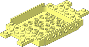 Car Base  6 x 12 with  5 x  6 Recessed Centre and Studs on Sides