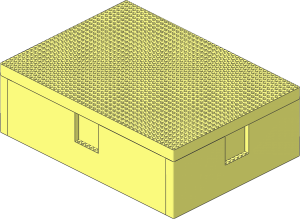 Container 44 x 32 x 12 Box Bygglek with Lid