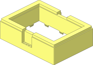 Container 22 x 16 x  6 Box Bygglek Sides