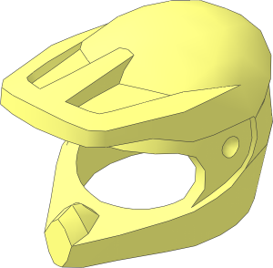 Minifig Helmet Dirt Bike