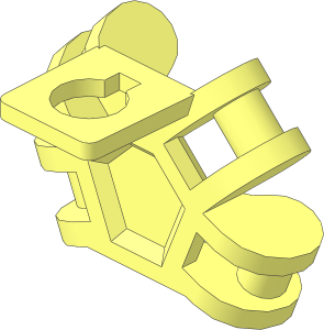 Minifig Neck Bracket with 4 Angled Handles