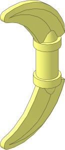 Minifig Weapon Hook with Double Blades