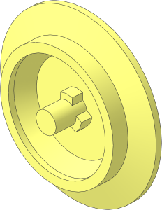 Train Wheel with Pin for Wheel Bogie