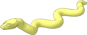 Animal Snake Large with Raised Head