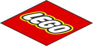 Sticker  7.5 x  7.5 with LEGO Logo