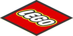 Sticker  2.5 x  2.5 with LEGO Logo
