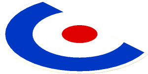 Sticker  5.0 x  8.0 Round with Red/White/Blue Concentric Rings - Main Part