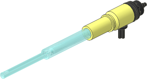 Pneumatic Fire Hose Nozzle with Simulated Jet (Extended)