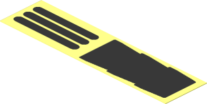 Sticker  0.9 x  3.6 with Vertical and Horizontal Grille