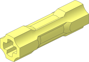 Technic Axle Joiner  3L with Two Flat Sides