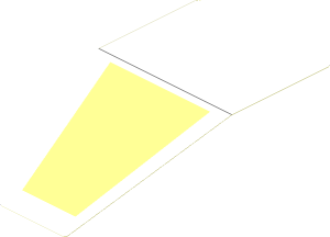 Sticker  4.0 x  7.5 with SW Y-wing Cockpit Top (Formed)