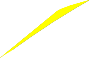 Sticker  1.5 x  3.3 Trapezoid Yellow Right (Formed)