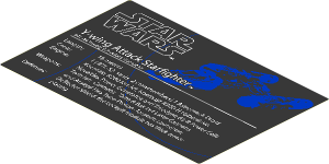 Sticker  7.7 x 11.8 with SW Y-wing Starfighter Specifications