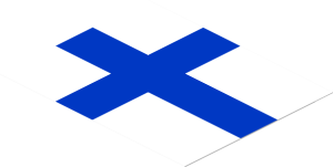 Sticker  2.4 x  3 with Finland Flag