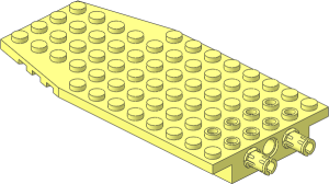 Wing  6 x 12 with Technic Brick with Two Fixed Pins