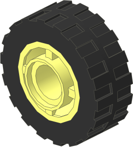 Wheel Rim  8 x 11.2 with Centre Groove and Peghole with Tyre  6.4/ 75 x  8 Shallow Offset Tread with Centre Band