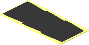 Sticker  0.9 x  1.9 with Vertical Vents