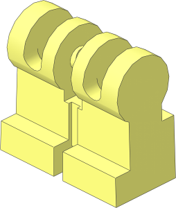 Minifig Legs Joined with Spring Holes