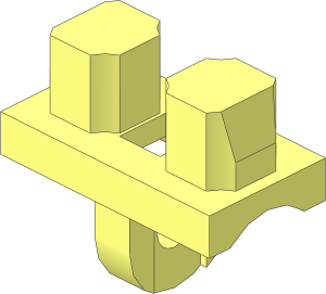 Minifig Hips with Spring Holes