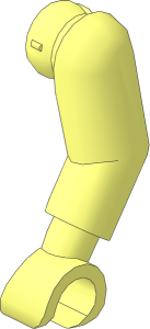 Minifig Arm Left with Integral Hand