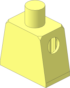 Minifig Torso with Arm Locking Notches