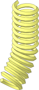 Minifig Leg Spring (Bent 45°)