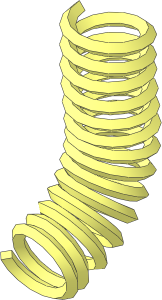 ~Minifig Leg Spring (Bent 90°)