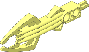 Constraction Weapon Spearhead with Fork Tip