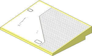 Slope Brick 10  6 x  8 with SW X-wing Starfighter Upper Left Wing Panel Sticker
