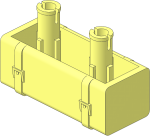 Vehicle Gas Tank  2 x  4 with Two Pins