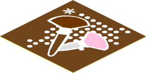 Sticker  1.9 x  1.9 with Makeup Brushes