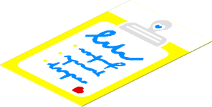 Sticker  1.9 x  1.2 with Clipboard