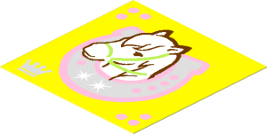 Sticker  1.9 x  1.9 with Horse Head Facing Left in Horseshoe