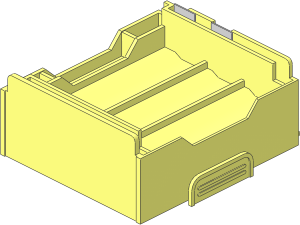 Electric Control+ Hub Battery Holder with Electric Contacts