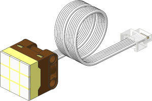 Electric Powered Up LED Matrix with Coiled Cable