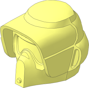 Minifig Helmet SW Scout Trooper