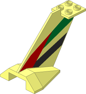 Tail Plane with Emirates Airlines Logo Sticker