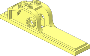 Projectile Launcher  2 x 10 x  3 Tornado Spinner Launcher Base
