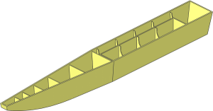 Boat Hull 48 x  6 x  5 Bottom